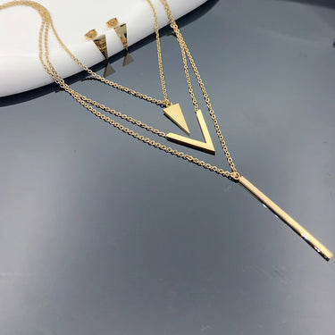 3 Piece Set Stainless Steel V-shaped